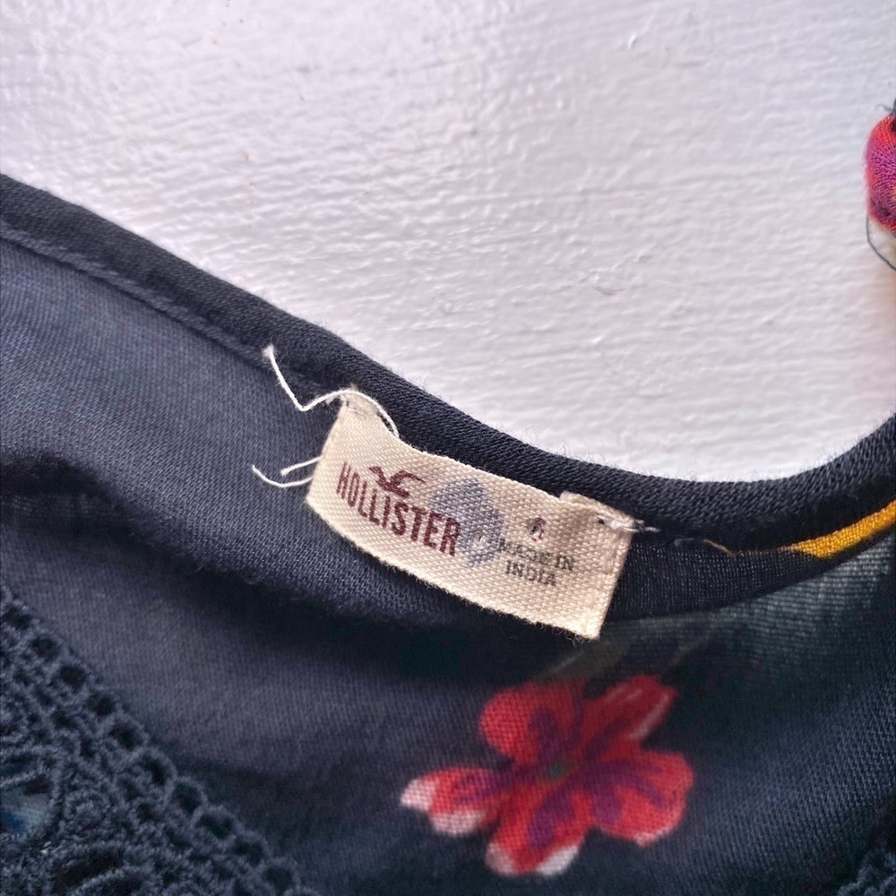 Hollister Y2K Baby Doll Patchwork Bohemian Floral Top - Picture 7 of 14